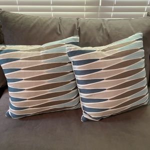 2 threshold accent pillows